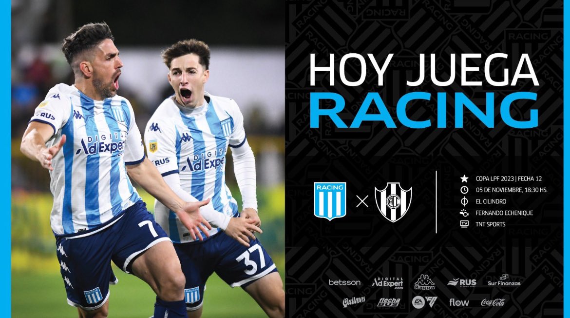 PabloMargolis's tweet photo. #HoyJuegaRacing vs #CCSgo #Racing x @racingsportrc
🕰️ 18hs.
📻 AM 1380 la Supersport y FM106.1 Secla
🖥️ fmsecla,fmpremium , radioargento y radiojudicial
📱 TuneIn FM Premium Classic -FM SECLA
Muteá la TV y metete acá:
📺 YT @EnVivoporRacing
https://t.co/c80QWgZWkT
Vamos Academia! https://t.co/VlBysSDbgL
