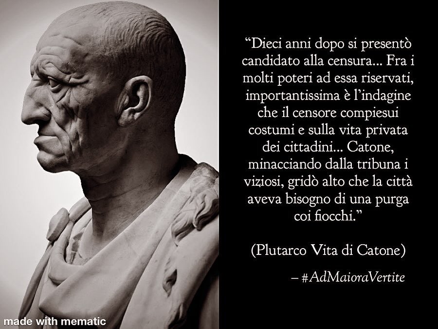Tommygladius79's tweet image. Catone il Censore: massimo esempio di romanità.

“egli non cessò di esercitare la sua virtù, ma, come coloro che intraprendono la carriera politica e hanno sete di onore e di gloria”

(Plutarco Vita di Catone) 

Roma è la Luce

#AdMaioraVertite #Roma #Catone #Tradizione #Rome