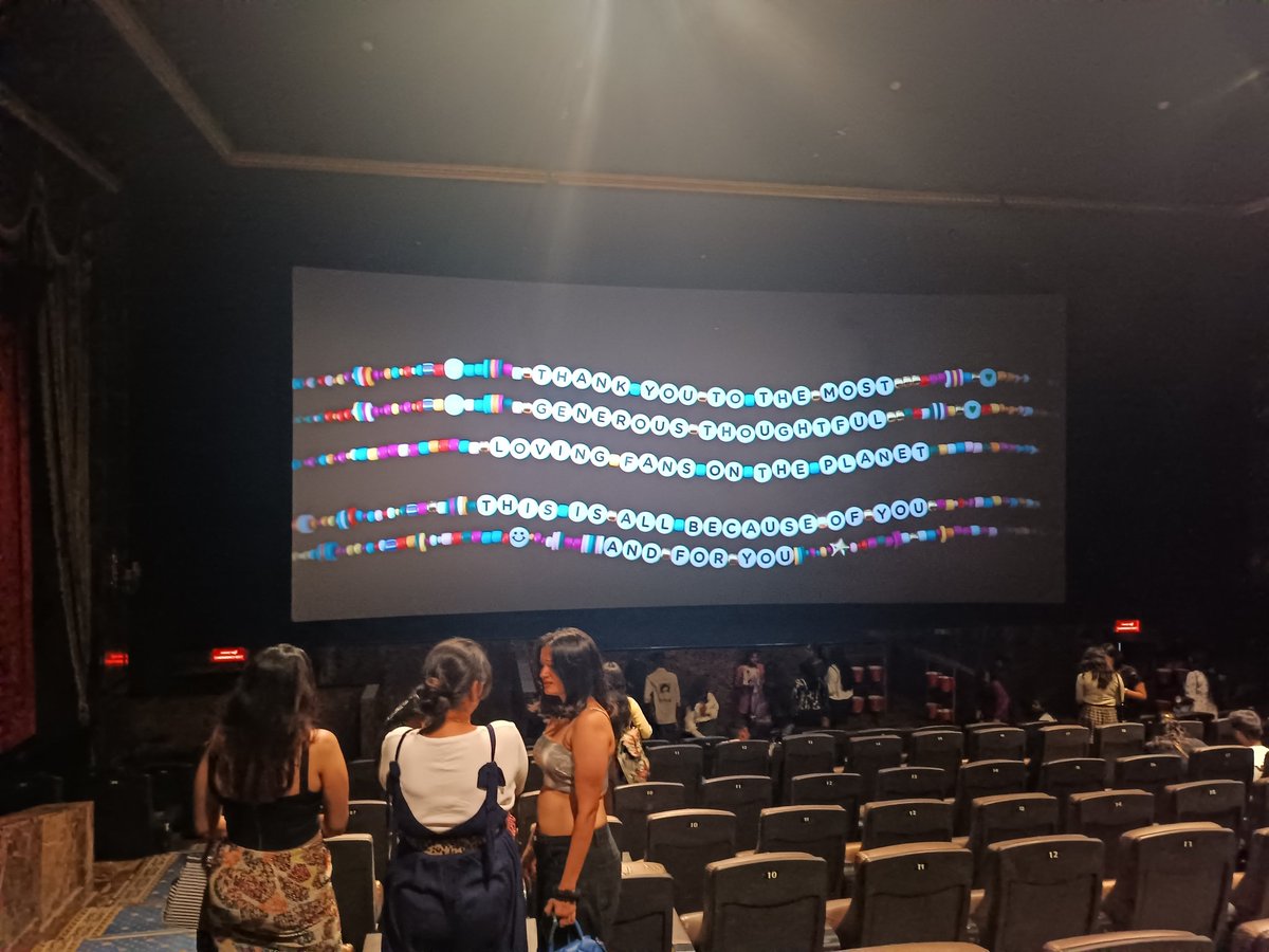 This is so sweet <a href="/taylorswift13/">Taylor Swift</a> . Love you 😭. You're gonna make me cry. Thank you for this incredible experience through the film. <a href="/taylornation13/">Taylor Nation</a> <a href="/taylorswift13/">Taylor Swift</a> 
#Swifties  #TSTheErasTourFilm #TaylorSwift