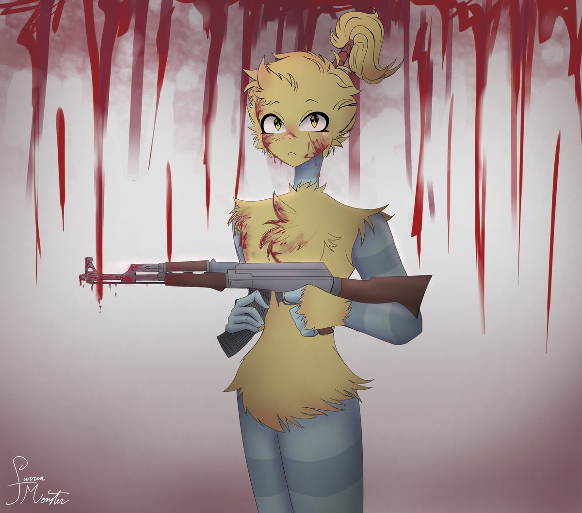 FurriaMonster's tweet photo. Hoola stole the gun from Asher's (earth wubbox) room and killed her enemies

No rendering cuz I don't have the energy for this shit

#Hoolamsm #mysingingmonsters https://t.co/ZZtp8HmBwc