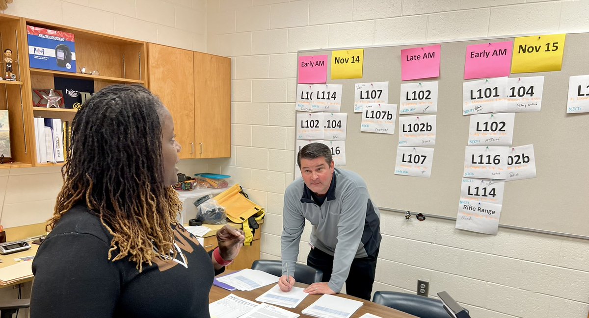 It’s testing season and EOPAs are on deck!  @shaykele78 and Gary Mayo are purposefully ensuring that students are poised to perform: 
space✅
proctors ✅
vendors ✅
communication✅
The goal is: 
🚫 irregularities
💯% are credentialed
@DLinnBwell @Toni_Collie @YvetteDupree