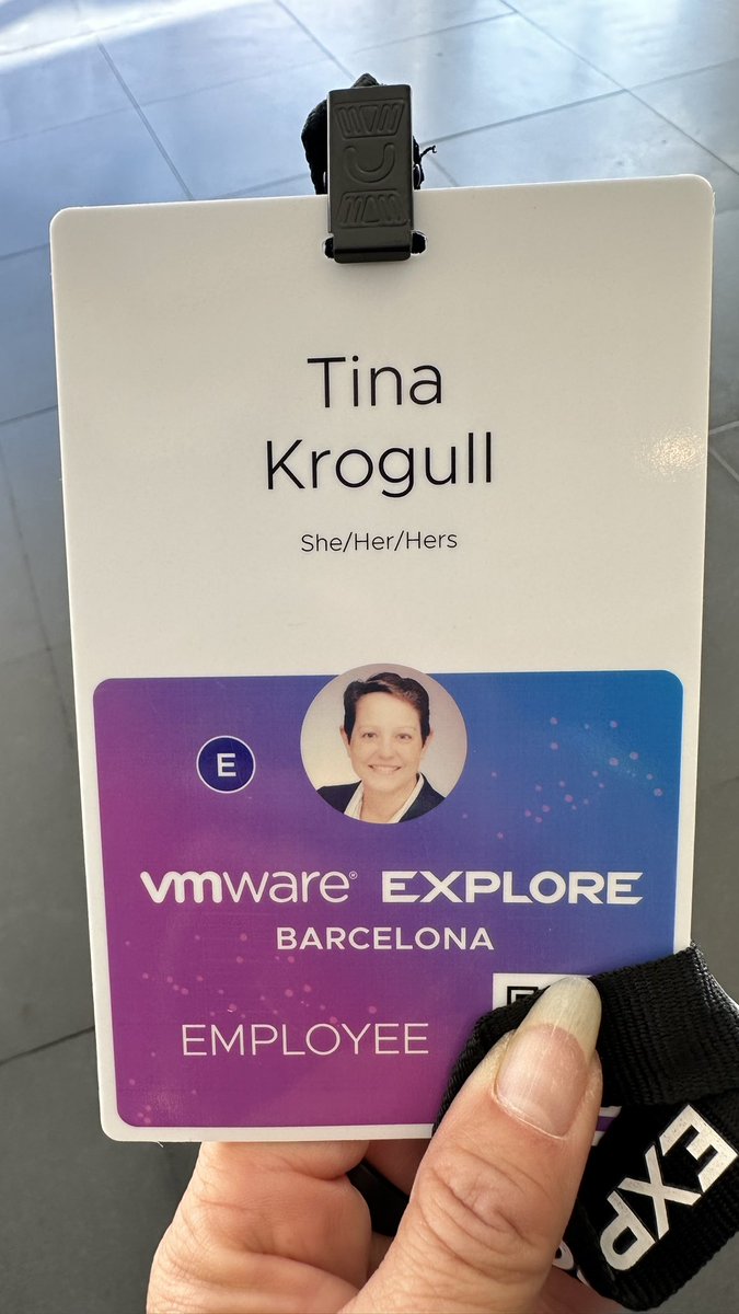 TinaKrogull's tweet image. Officially registered and just enjoying some early access #vmware #vmwareexplore #vmwaretam #ctoa