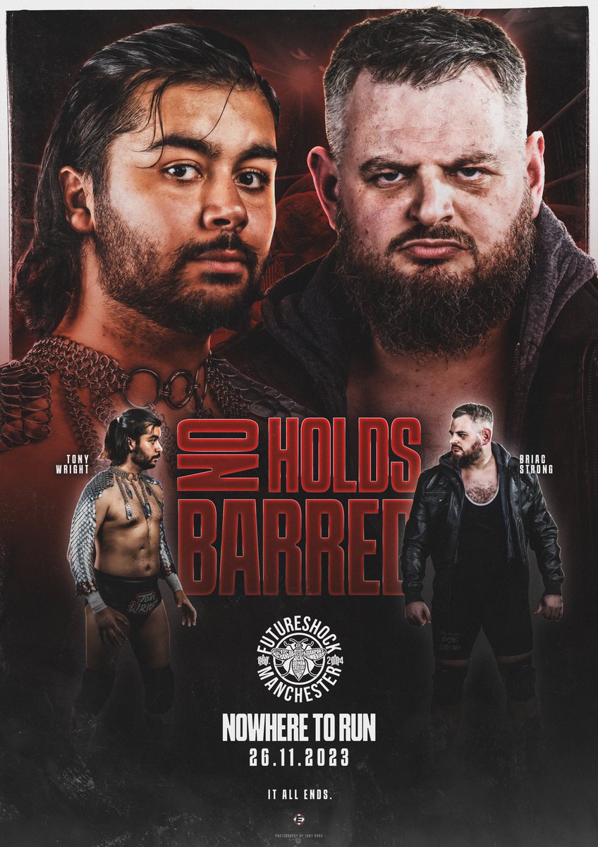 briacstrong's tweet image. Go watch @tony_wright97 Vs. @briacstrong 1 from @FutureShockWres Turn It Up, Part 2 now on demand then get tickets for #NoHoldsBarred match 2 at #NowhereToRun on November 26th.

First time @ProperDM_ has talked any sense too!

This. Will. End.

Tickets: skiddle.com/whats-on/Manch…