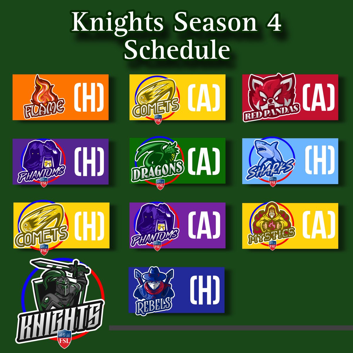 official_VSL1's tweet photo. Knights scheduled has been released! What do you predict for their record? https://t.co/jwWQw8ZE7A