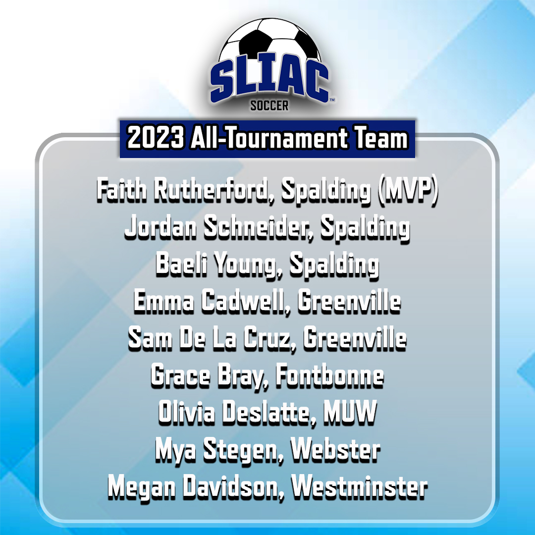 SLIAC's tweet photo. The 2023 SLIAC Women's Soccer All-Tournament team 

#SLIACtion #d3soccer https://t.co/9YoTEmIYPn
