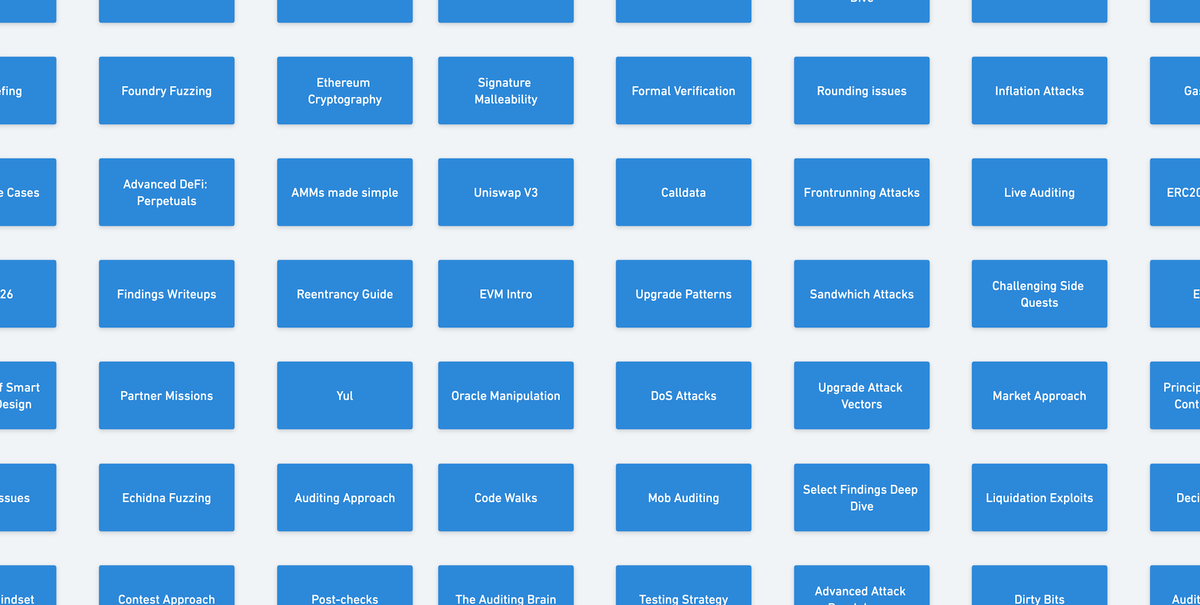 0xOwenThurm's tweet photo. Everything you need to become a skilled Web3 Security Researcher.

→ 12 MORE hours of the free @intogateway Web3 Security Course ←

Totaling 23+ hours of EVERYTHING Web3 Security + curated projects &amp; assignments to solidify the knowledge.

Here's everything in Part 2️⃣ 🧵 https://t.co/rKwDBpoJTW