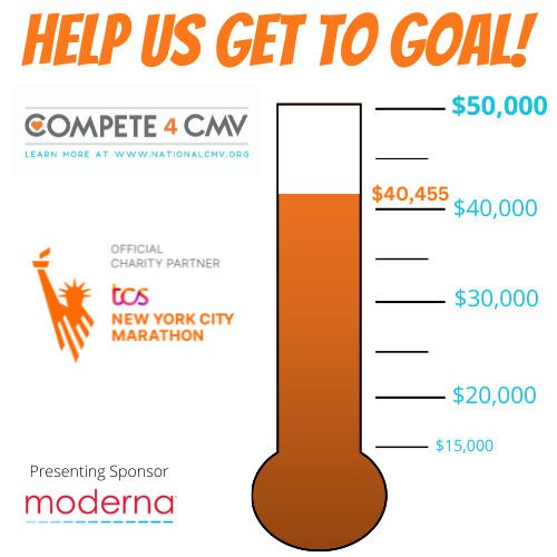 NationalCMV's tweet photo. It's race day!
Our #Compete4CMV team has been training hard to run the 2023 TCS @nycmarathon
With your support, we can reach our goal of raising $50,000 for @nationalcmv.
Donate today on our fundraising page: https://t.co/renaRjr3Ez
#StopCMV #2023NYCMarathon https://t.co/qqsNvffENw