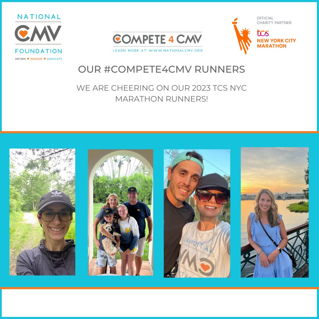 NationalCMV's tweet photo. It's race day!
Our #Compete4CMV team has been training hard to run the 2023 TCS @nycmarathon
With your support, we can reach our goal of raising $50,000 for @nationalcmv.
Donate today on our fundraising page: https://t.co/renaRjr3Ez
#StopCMV #2023NYCMarathon https://t.co/qqsNvffENw