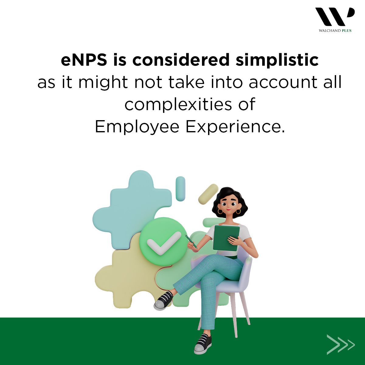 Originating as a customer loyalty metric, eNPS has been adapted to measure employee loyalty.

Visit our website to understand the true strategic potential of eNPS and other crucial HR metrics: bit.ly/contact_us

#Walchand #WalchandPlus #eNPS #EmployeeLoyalty #HRMetrics