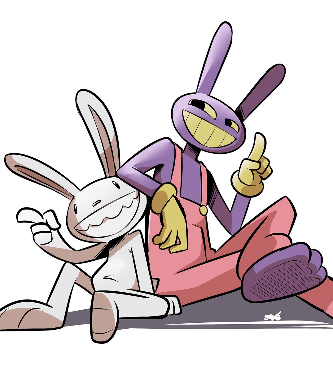 I drew Jax and Max.
Sam and Max was one of my fav things as a kid. So, MatPat actually bringing it up while talking about digital circus was BIZZARE XDD 
-
-
#TheAmazingDigitalCircus #tadc #fanart #samandmax #characterart #artist