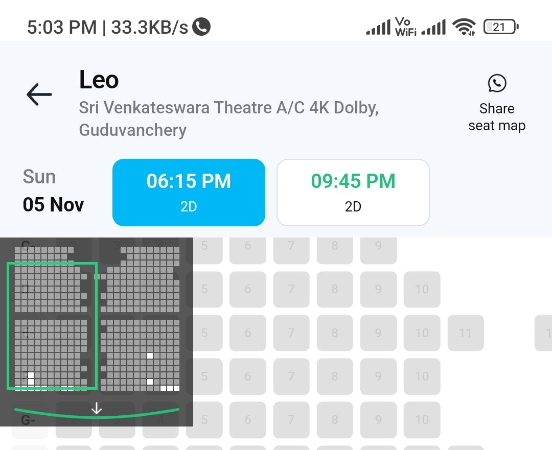 .
#LEO  day 18  HOUSEFULL  🔥🔥🔥
Guduvanchery fans fort Venkateswara @Svt_guduvanc 🔥All shows sold-out💥

#LeoSuccessMeet 
#LeoIndustryHit #BlockbusterLeo 🔥