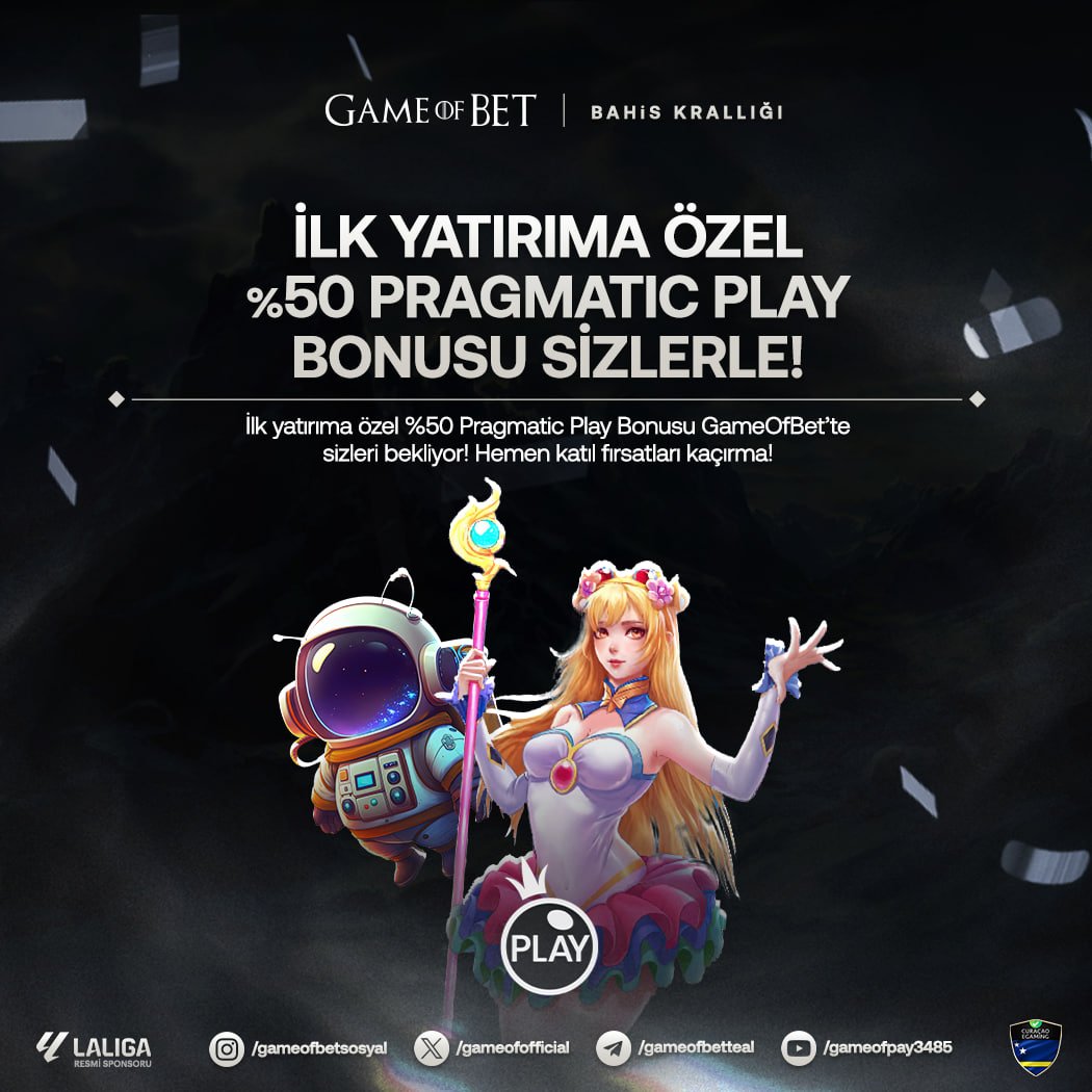 ✅ Gameofbet İle Rt Etkinliği Başladı

💰Bu gönderiye rt atıp yoruma kullanıcı adını yazan 10 üyemize 100 Freebet Hediye 

💲İlk Yatırıma Özel Pragmatic Play Oyunlarında Geçerli %50 Ekstra Bonus Sizleri Bekliyor... 

‼️ Son işlem şartı aranmamaktadır.  

🐺gob.today/guncelgiris