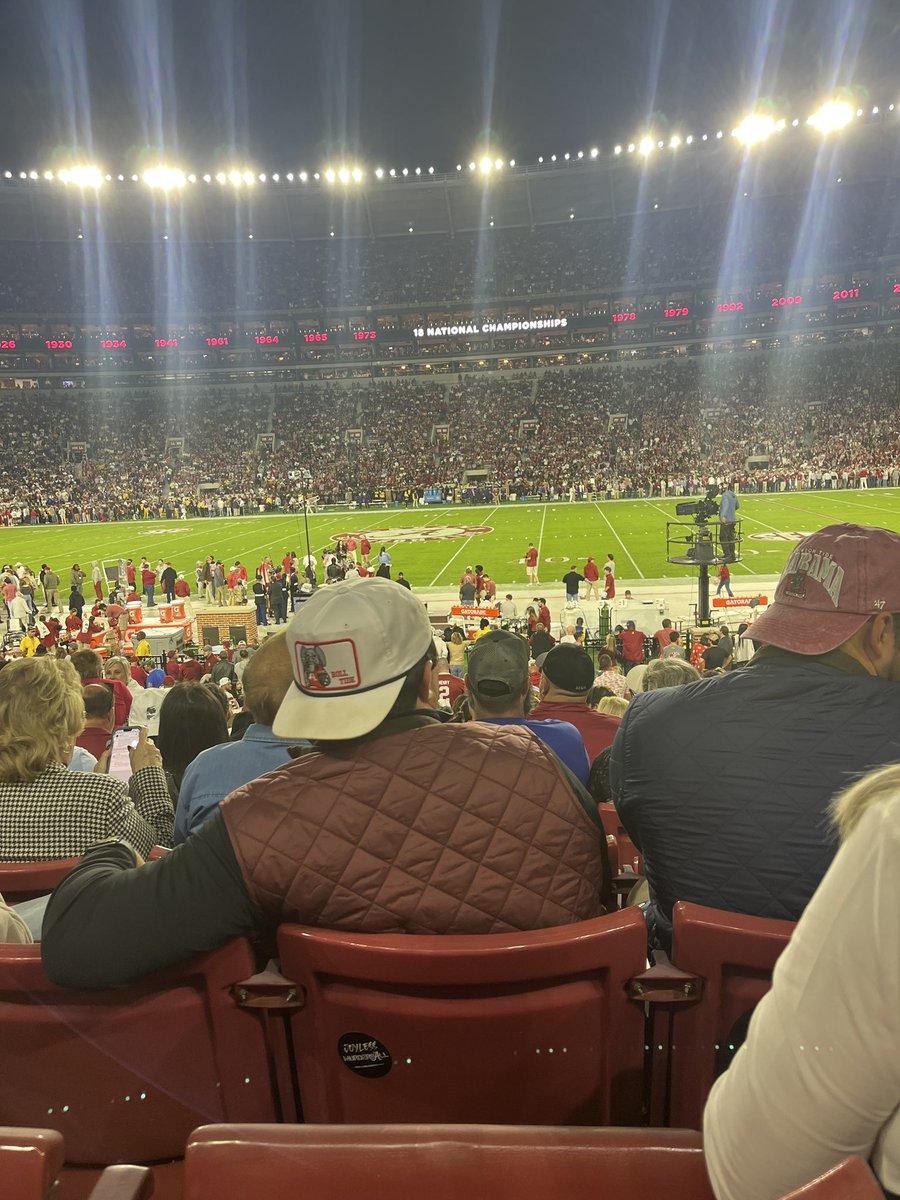 My daughter’s view of the game last night while her parents are home on the couch #connections #spoiled