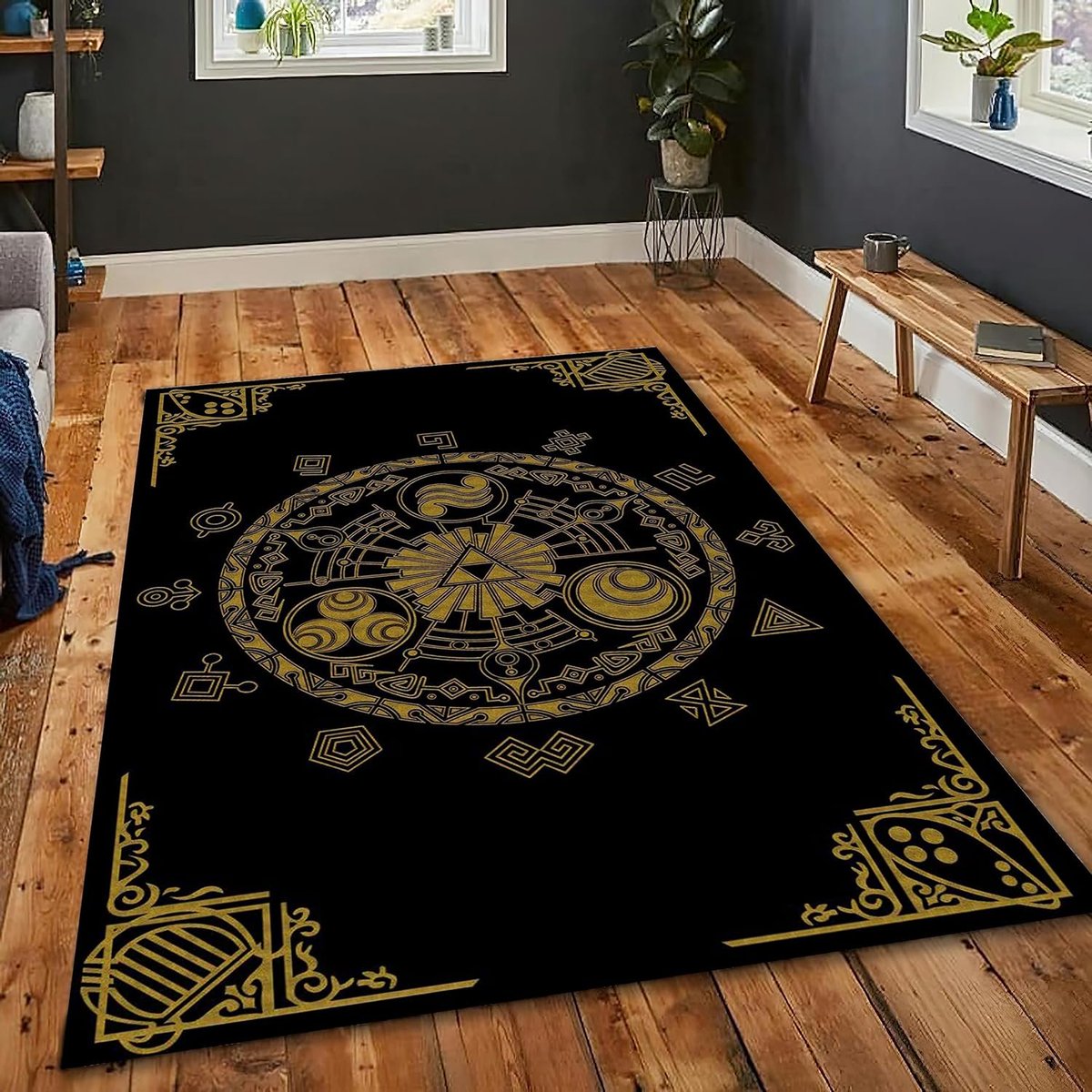 The Legend of Zelda Rectangular Area Rug is available on Amazon amzn.to/460Ta2l