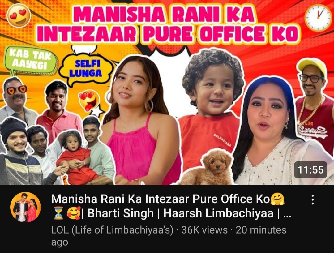 <a href="/ItsManishaRani/">Manisha Rani</a> with <a href="/bhartisinghteam/">Bharti Singh Limbachiyaa</a> #LoL(Life of Limbachiyaa's) me... Hum mil kr mze krte hain... 💃❤️🫂#abhisha #AbhishaFam #ManishaRani

youtube.com/@LifeOfLimbach…