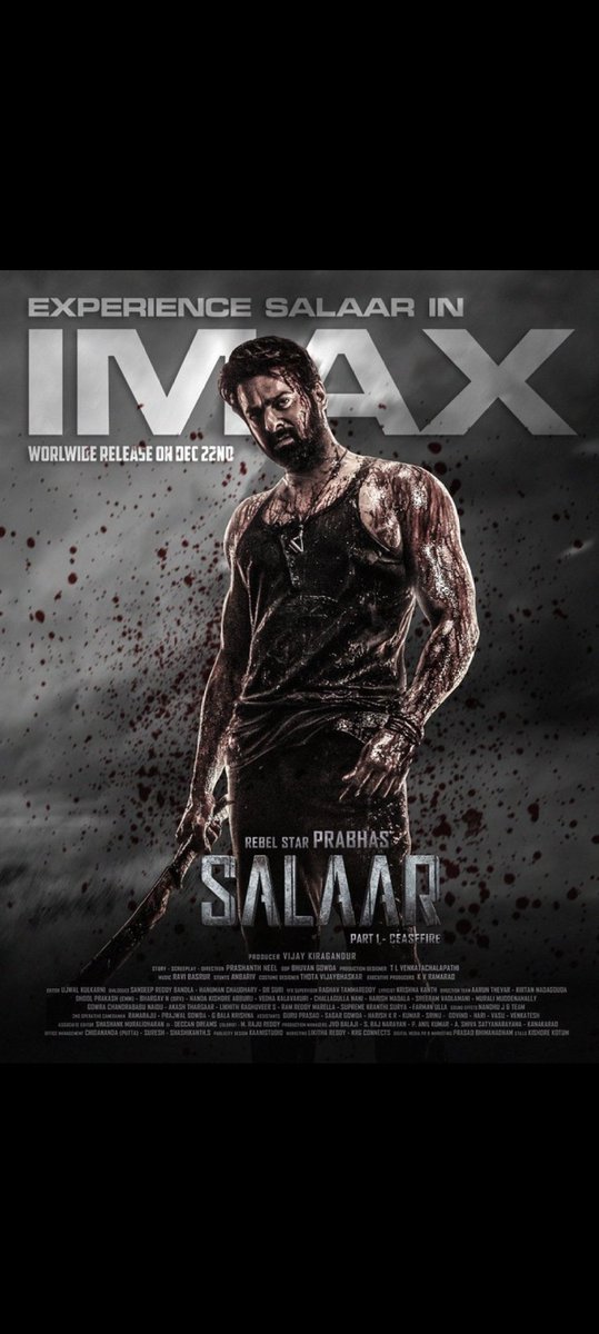 Rebel_storm__'s tweet photo. Almost Confirmed : #Salaar 1st Single Announcement on 11th Nov 💥 ✅
#Salaar1stSingle : #AngaarHoTum 💥🔥
#SalaarCeaseFireOnDec22 | #SalaarUpdate | #Prabhas | #SalaarComingBloodySoon https://t.co/acetSrr7RT