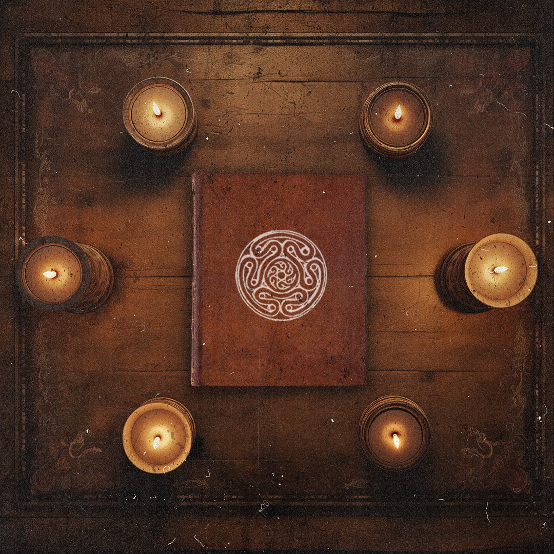 Hecate's wheel is an ancient Greek symbol and an emblem of the Moon Goddess Hecate and her Triple Goddess aspect. The second century text, ”The Chaldean Oracle", describes the symbol as a labyrinthine serpent, representing rebirth and renewal.

#horror #folkhorror #horrorfilm