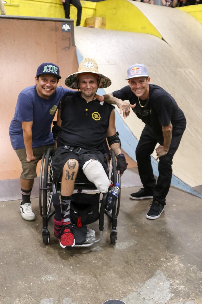 #SundayFunday Who are you hangin’ with today? Throwback to 2019 #SkateForACauseTour with <a href="/RyanSheckler/">Ryan Sheckler</a> #AndrewHale &amp; @MrBojanglesFilm at <a href="/SPoTTampa/">Skatepark of Tampa</a> . 

#bethechange 
#weareallinthistogether 
#childrenshospital 
#ryansheckler 
#skateforacause
#adaptiveskateboarding 
#wcmx