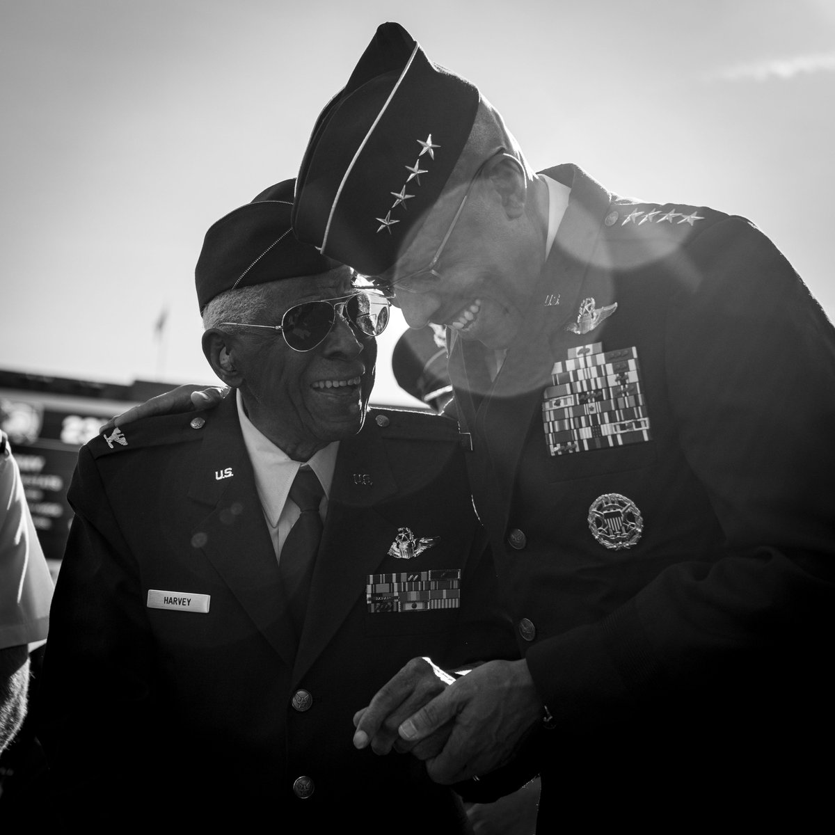 A truly humbling opportunity to promote Tuskegee Airmen Lt. Col. James Harvey to the honorary rank of Colonel. Thank you for your service, courage, and perseverance in the face of adversity.