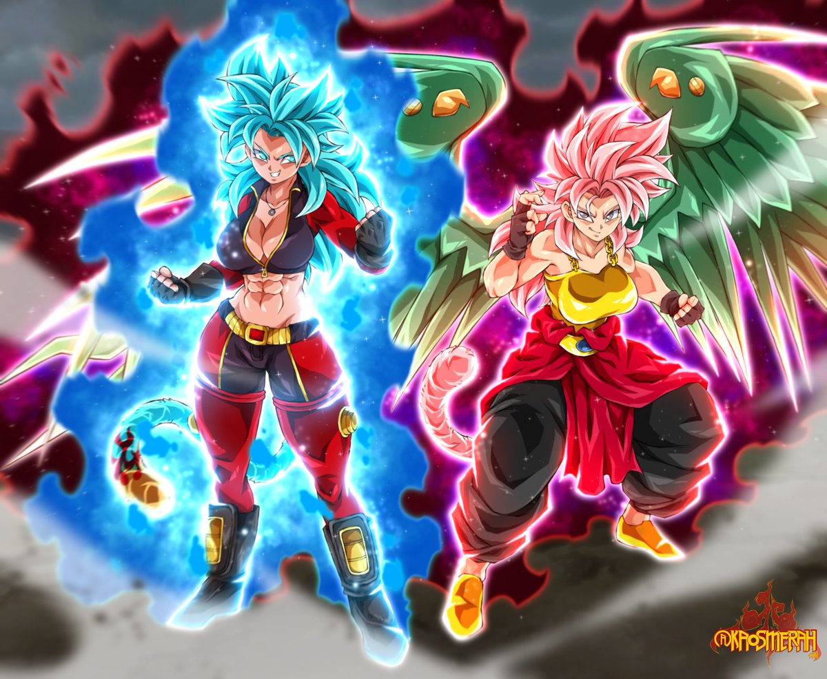 Lyra & Starla, the saiyan Tag Team Unleashing the power of Super