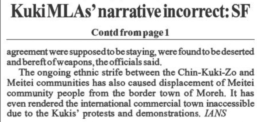 Lies after lies,#KukiLiesXposed  How long will GoI <a href="/BJP4India/">BJP</a> <a href="/NBirenSingh/">N. Biren Singh</a> <a href="/BJP4Manipur/">BJP Manipur</a> tolerate these militants who can rightly be called #KukiTerrorists&amp;their #KukiZo supporters roaming around brainwashing IndianYouths into believing lies&amp;build up hatred for other communities?