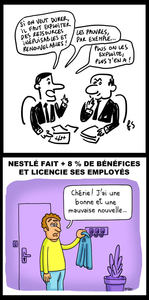 Vavid1's tweet image. #LesPauvresRiches #SociétédOrdres #Chomeurs #SalaudsDePauvres #Borne #Macron #Nestlé