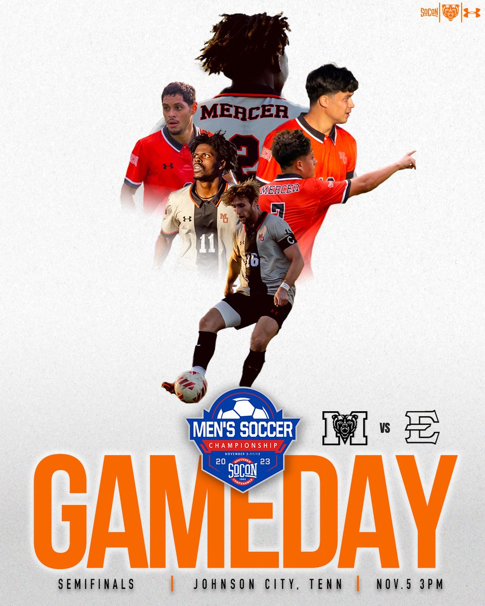 Mercer_MSoccer's tweet photo. 𝓘𝓽'𝓼 𝓖𝓪𝓶𝓮𝓭𝓪𝔂

🆚 ETSU
🕕 3:00 p.m.
📍 Johnson City, Tenn.
🏟️ Summers-Taylor Stadium

📺: https://t.co/wiClVOmAcb
📊: https://t.co/G8l58DwSBs

#RoarTogether https://t.co/5YHIk8Xgc2