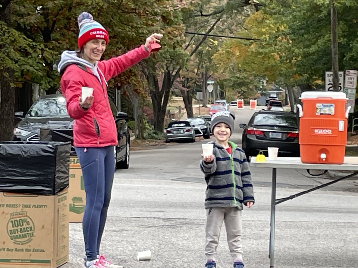 Walking to PMBC this morning I pass the Pullen folks who are handing out water to marathon runners on Hillsborough St. If you can get to church today I’ll see you then. 😍