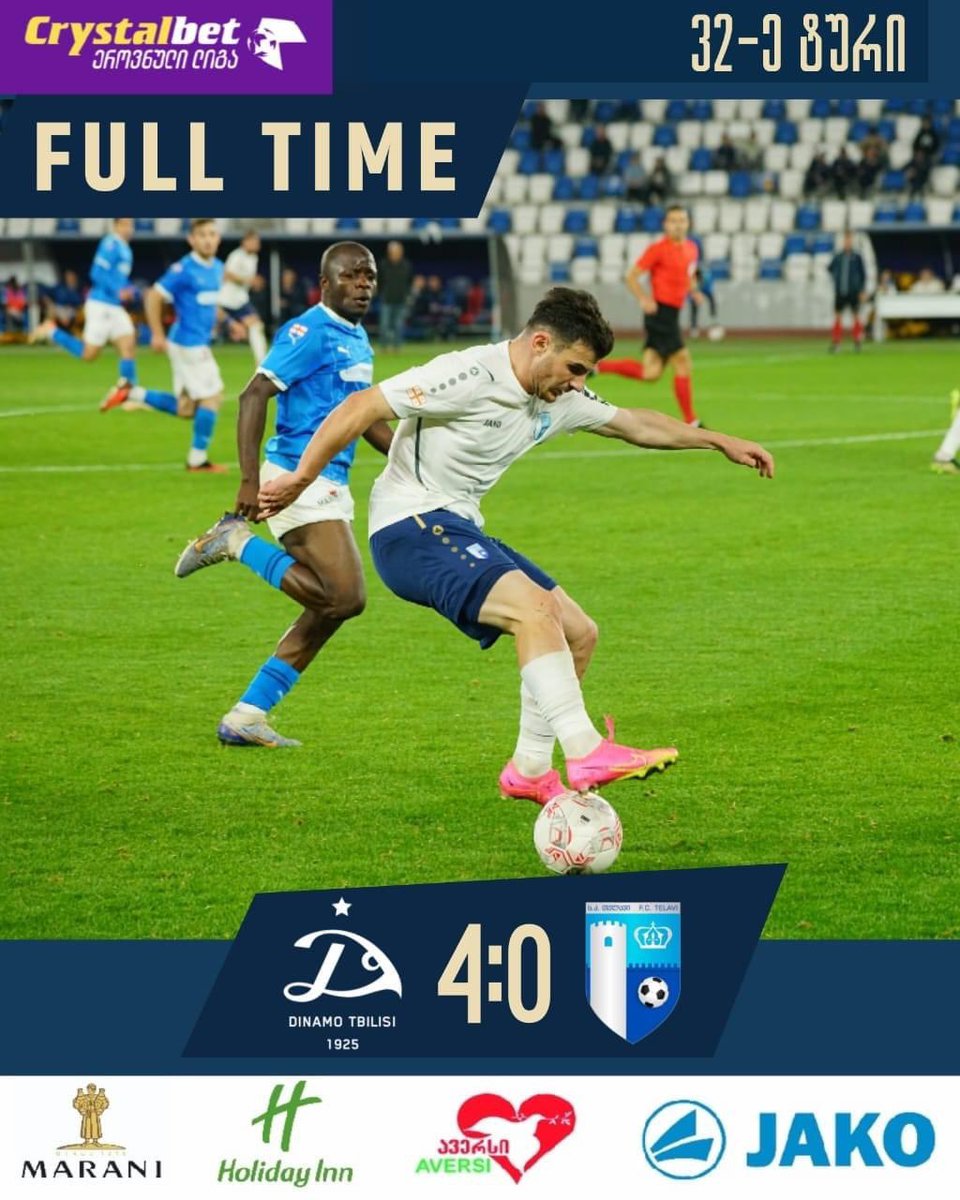 ArmenieFootball's tweet photo. 🇦🇲
Erovnuli Liga 🇬🇪 : Le match entre le Dinamo Tbilisi et le FC Telavi s’est terminé sur le score de 4-0 pour le Dinamo Tbilisi.

David Yurchenko 🇦🇲 a joué tout le match avec le FC Telavi.

#Yurchenko https://t.co/RnZulqgNPa
