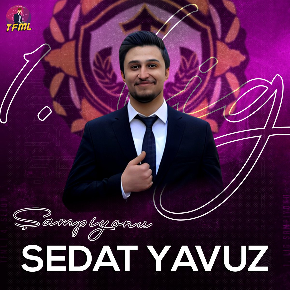 TFMLigi's tweet photo. 💨 Ligimizin 4. sezonu rüzgar gibi geçti!
🏆 Çetin geçen sezonun sonunda TFML 1. Lig şampiyonu olup gelecek sezon Süper Lig'de mücadele etmeye hak kazanan menajerimiz @sedatyavuz013 oldu!
Tebrikler Sedat Yavuz!
#TFML https://t.co/x6v80P79Nt