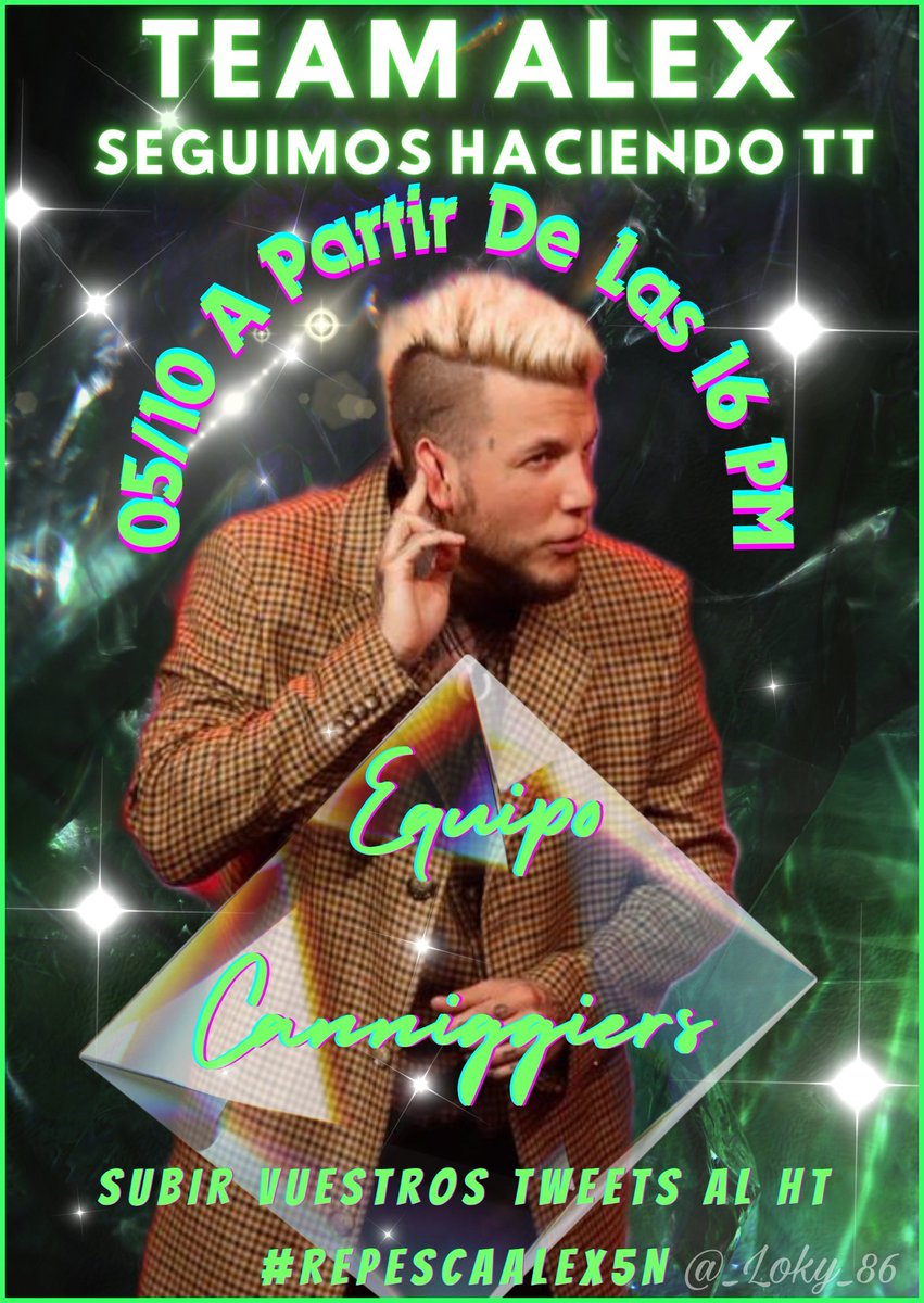 Nsdimeetu's tweet image. RECORDAD, A LAS 16 CON EL # #RepescaAlex ( + el día de hoy)  !!!

#GHVIP5N