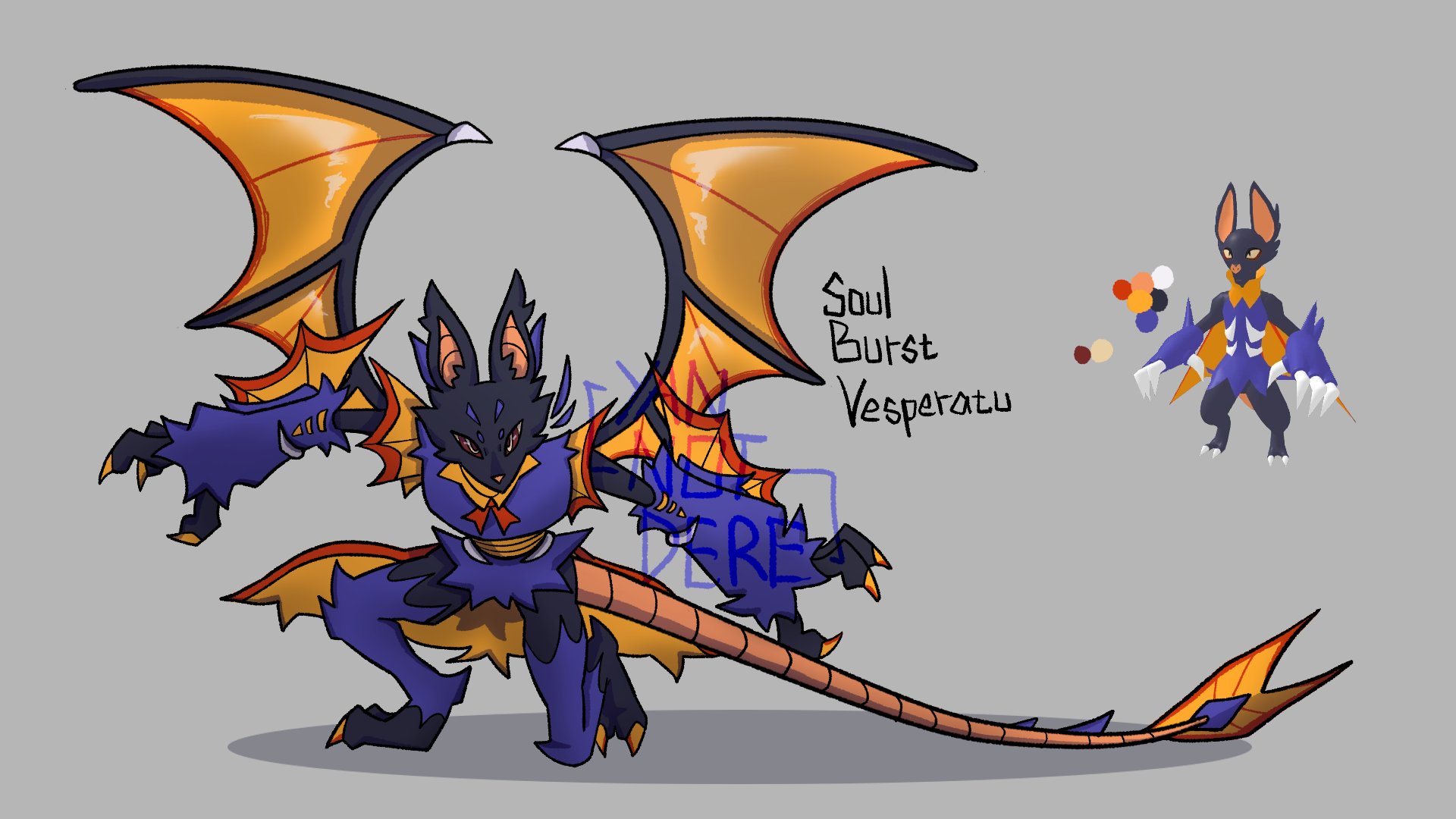 YanNotDere on X: I love soul bursts now so i made a fan made soul burst  design for Vesperatu #LoomianLegacy  / X