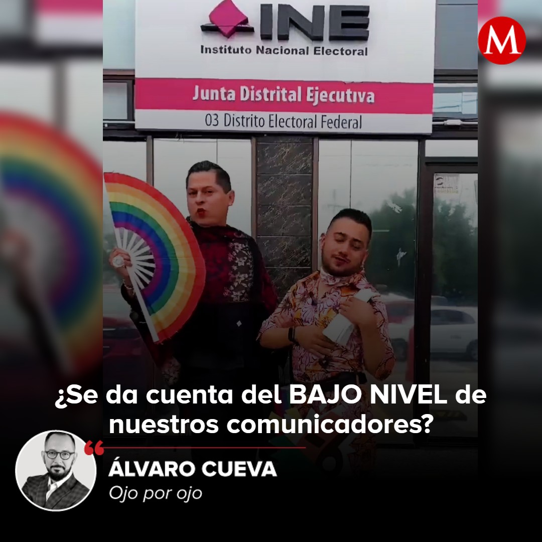 Milenio (@milenio) on Twitter photo #OjoPorOjo | “Si eres gay, lesbiana, bi, trans, queer o simple y sencillamente una persona no binaria, no te pueden dirigir mensajes así como así. Se tienen que debatir. ¿Así o más clara la homofobia? ¿Así o más claro el odio?” 🖋️ Opina <a href="/AlvaroCueva/">Álvaro Cueva</a>
mile.io/470HJc6 #OjoPorOjo | “Si eres gay, lesbiana, bi, trans, queer o simple y sencillamente una persona no binaria, no te pueden dirigir mensajes así como así. Se tienen que debatir. ¿Así o más clara la homofobia? ¿Así o más claro el odio?” 🖋️ Opina <a href="/AlvaroCueva/">Álvaro Cueva</a>
mile.io/470HJc6