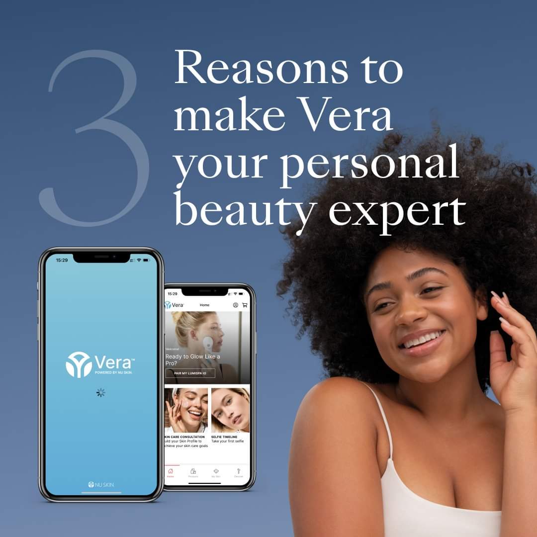 SpiritBeautyExc's tweet photo. Let our Nu Skin Vera app be your personal beauty expert. 📱🤓
ℹ️ Download Nu Skin Vera now: https://t.co/U9chTBGJoL
#SPIRITbeautyexcellence #NuSkin #skincare #LumiSpa #WellSpa #beauty #wellness #Vera #ai #skinexpert #SkinConsultation #facescanner #beautydevice #VeraApp https://t.co/JbXBl5kEkJ
