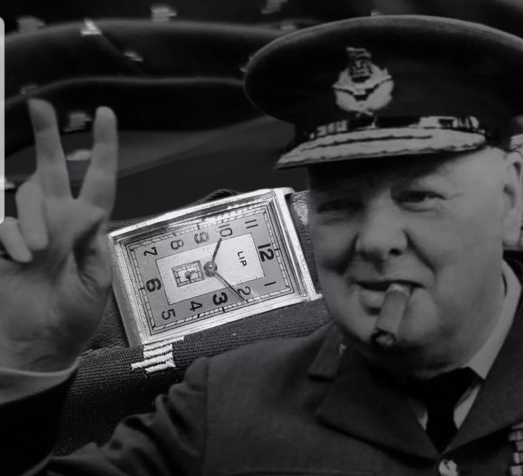 Today c'est #LipDays avec mon antique T18 Churchill 🇫🇷 🇬🇧
Le calibre T18, mouvement révolutionnaire, entièrement conçu et manufacturé par Lip dans l’usine de la Mouillère sera utilisé jusqu’aux années 1950.