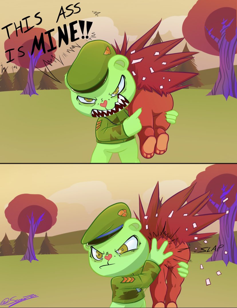 Seraeza's tweet image. “Artists, show me your most popular piece”

This, It blew up for some reason lol

#HTF #FlippyxFlaky