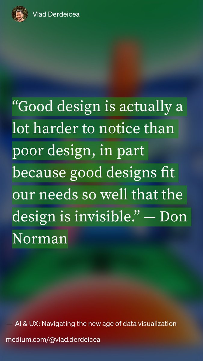 “AI &amp; UX: Navigating the new age of data visualization” by Vlad Derdeicea
uxdesign.cc/ai-ux-navigati…