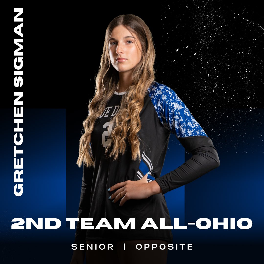 Congratulations to Senior <a href="/gssigman2/">gretchen sigman</a> Gretchen Sigman for being named 2nd Team All-Ohio! 😈🏐💙🔥