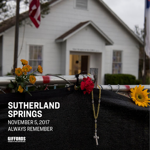 GIFFORDS_org's tweet photo. Six years ago today, a gunman walked into a church in Sutherland Springs, Texas and killed 26 people and injured 22 more. 

Nearly half of the victims were children.

We honor the lives lost by fighting for a future where places of worship are free of gun violence. https://t.co/LpqF21wvl4