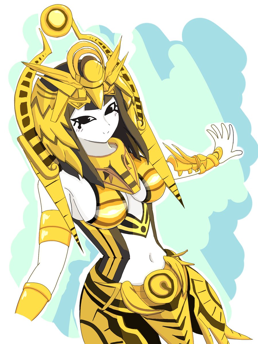 イシス完成✨ せっかく描いたので後日♡目差分描きます #にゃんこ大