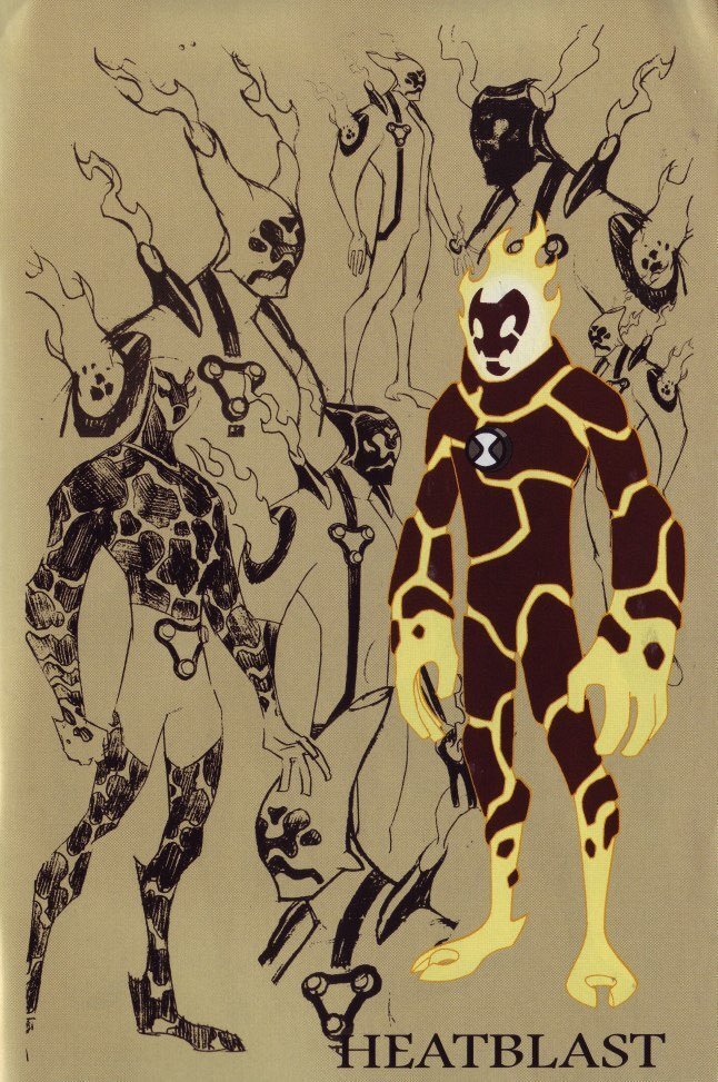 Gabriel53192207's tweet photo. @TNPerkins4 Two master questions:

1- Did you make this Heatblast concept art?
2- This idea of ​​Heatblast having a containment suit is so cool! Could Ben program the Omnitrix to do this for Heatblast? (Like he creates clothes for aliens...) https://t.co/EdHeZg2cfe