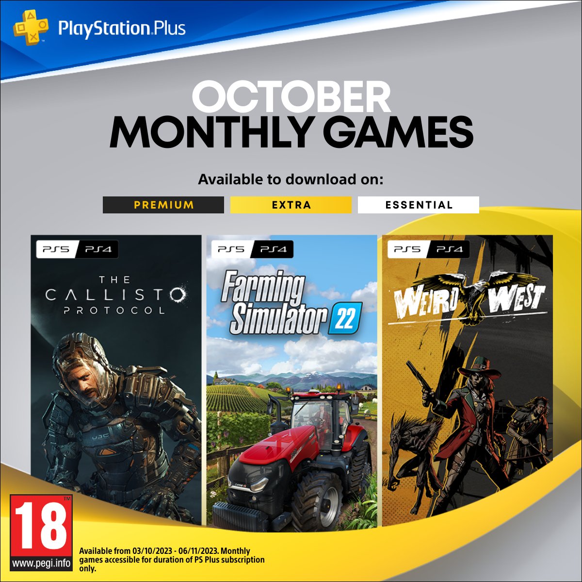 PlayStation Plus Essential - November 2023 (PS+) 