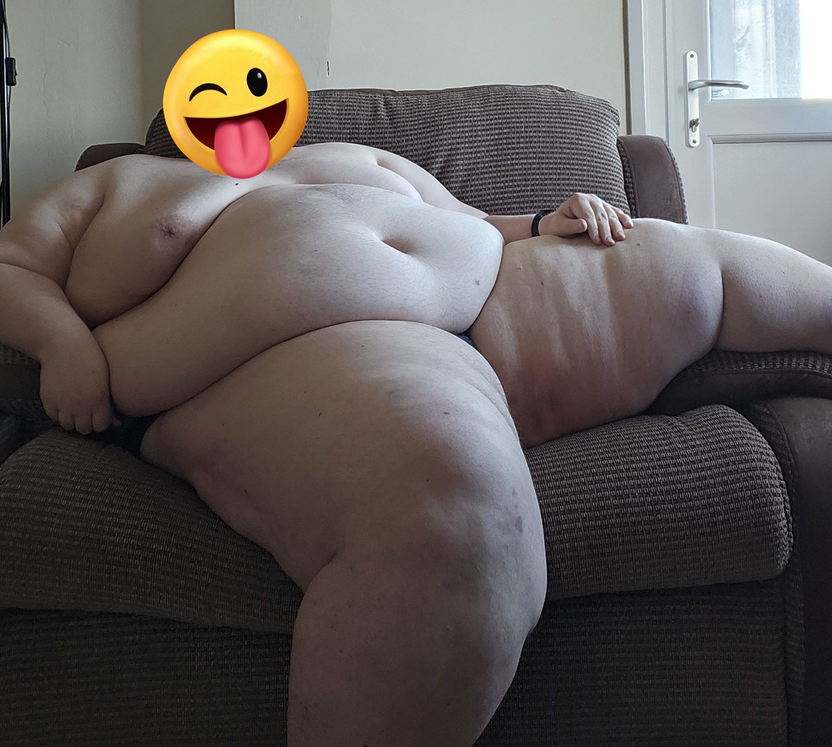 Got a new sofa recently (apparently it's supposed to seat 2) so I thought I'd just post a couple of pics of me on it.

#gaychub #gaysuperchub