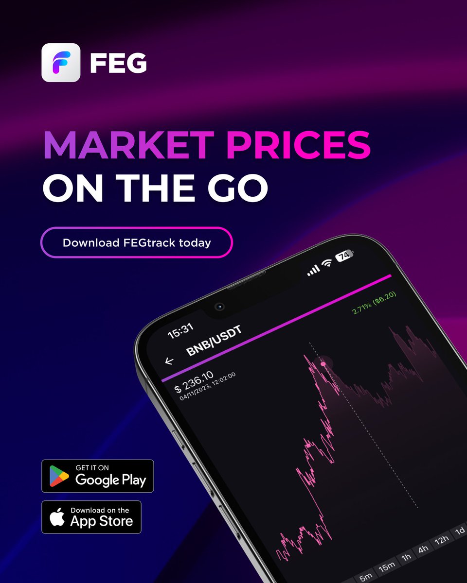 FEGtoken's tweet photo. STAY ON TRACK 📲

“Get ready to upgrade your investor experience with the #FEGtrack App” 📲

Now available in Apple Store & Google play, just type in FEGtrack! 

#StayOnTrack
#KeepOnTrack
#TrackToTheFuture 

DOWNLOAD TODAY and watch your #FEGtoken staking rewards grow 📊

IG - https://t.co/JfUhDIta7p 🔥

Comment, Like 👍 Share to help us grow! 

INFO ℹ️ 
Tomi - https://t.co/XlKQAX4IBH

💪🏽❤️🦍

- YOUR #FEG TEAM -