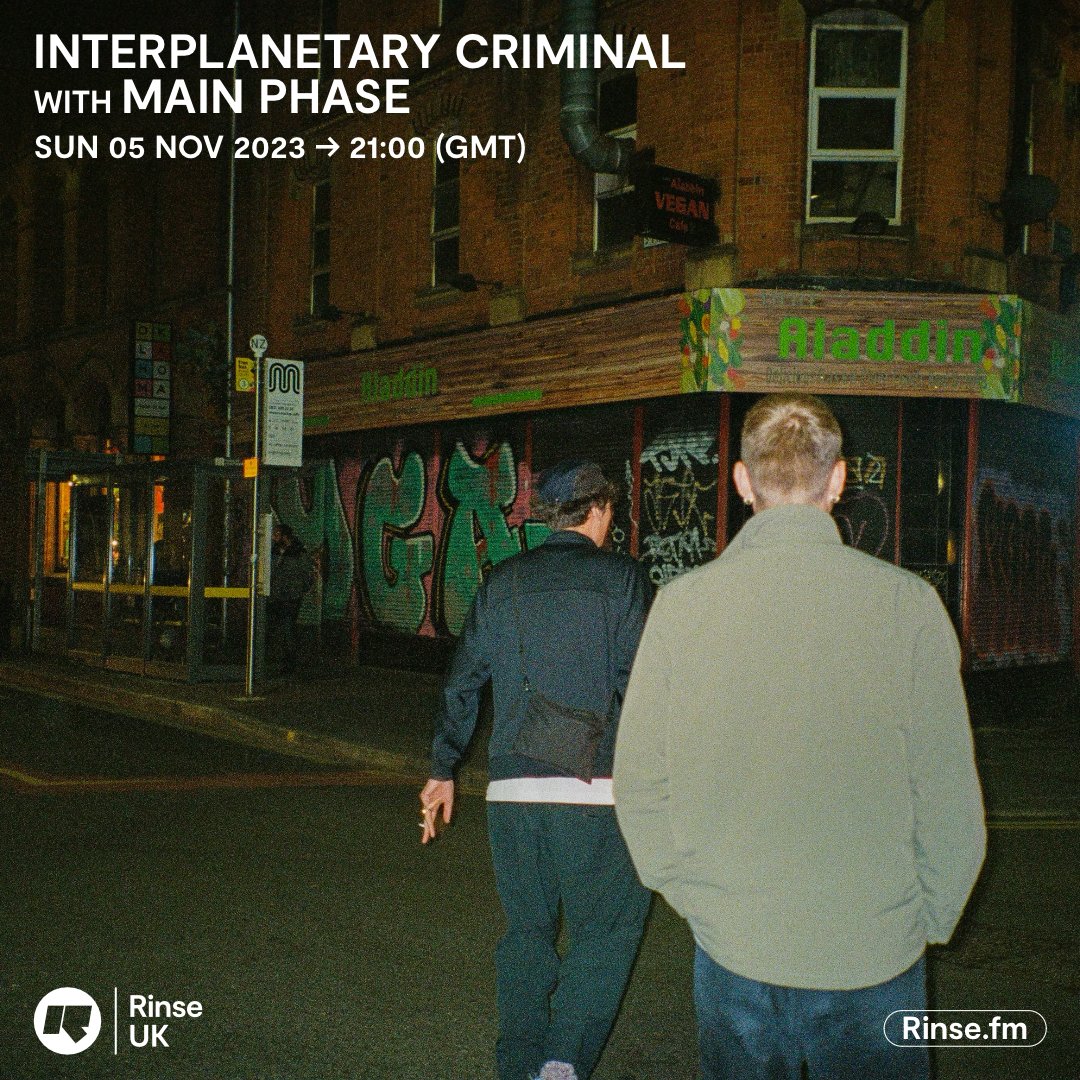 LIVE: it's @intergalacticz with #MainPhase on rinse.fm + 106.8FM #RinseFM