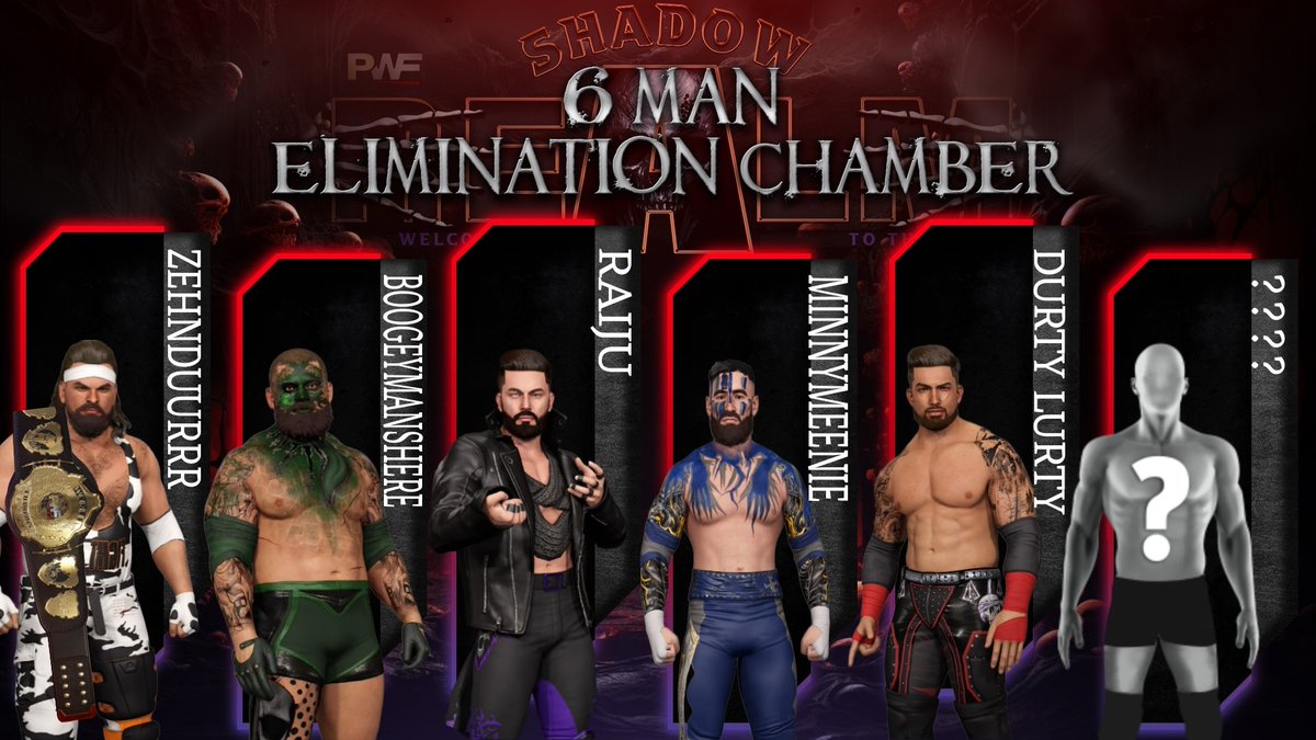 PWF_Efed1's tweet photo. The updated Elimination Chamber for the PWF World Championship lineup.
Friday 10th November 9pm 2023
#PWFShadowRealm
#PWF #WWE2K23 #efed https://t.co/JdCoC0gua0