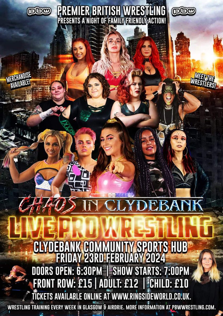 💥💥💥

Now that’s what I’m talking about,
Kicking 2024 off with a bang. 
Top females of Professional Wrestling all on one show. 

You don’t want to miss out on this one. ☝️