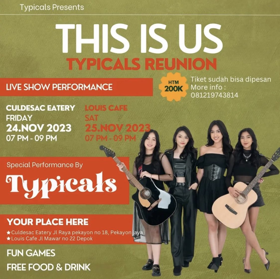 Oh iya ada beginian. Mau ke ujung manapun jg disamperin gazeeeh. Detail info ada di poster ya tanpa wawawa. Buat yg mau nyari barengan jg reply aja gas. Lessgo 🔥

Sudah lama tida nyanyinyayinyayi.