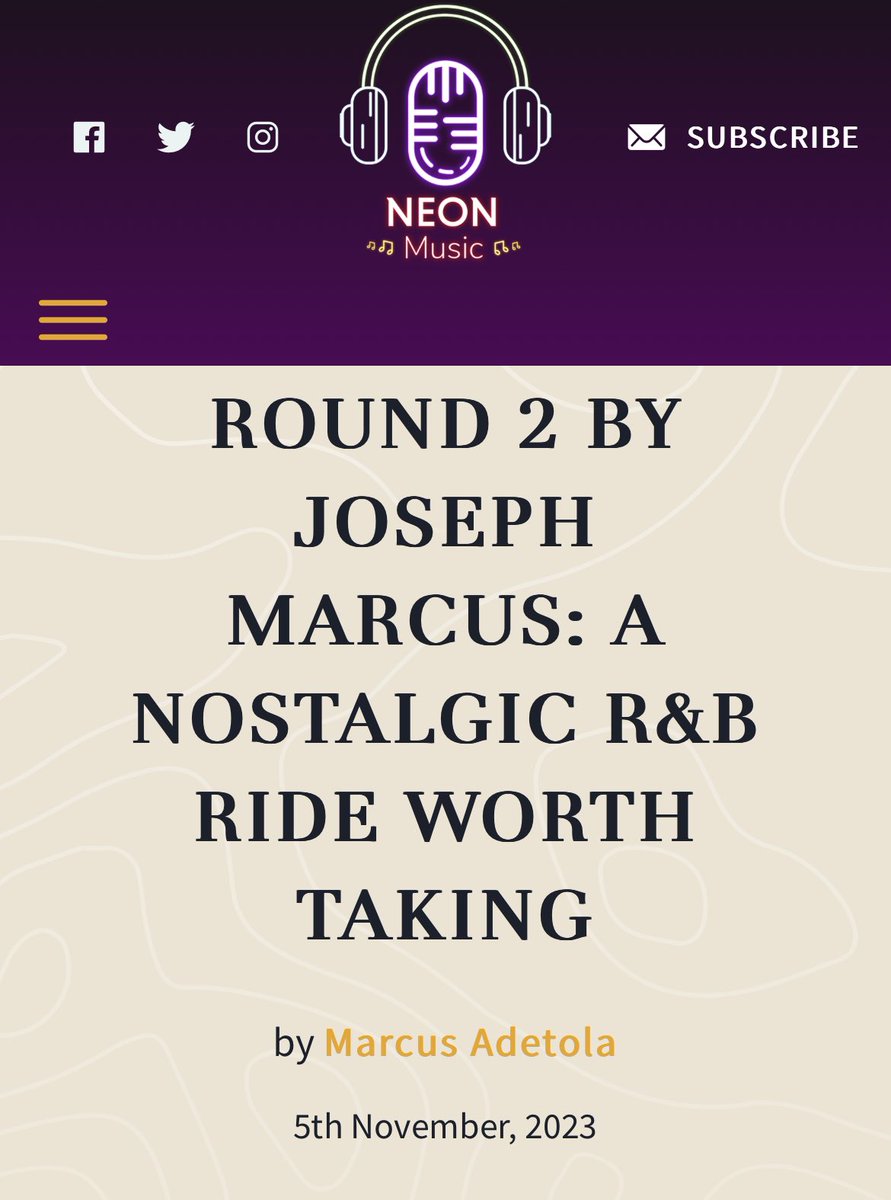 JOSEPH MARCUS (@josephmarcus_) on Twitter photo thank u so much <a href="/neonmusicnow/">NEON MUSIC</a> for this gorgeous write up about Round 2 🦋🤍
read here: neonmusic.co.uk/round-2-by-jos… thank u so much <a href="/neonmusicnow/">NEON MUSIC</a> for this gorgeous write up about Round 2 🦋🤍
read here: neonmusic.co.uk/round-2-by-jos…