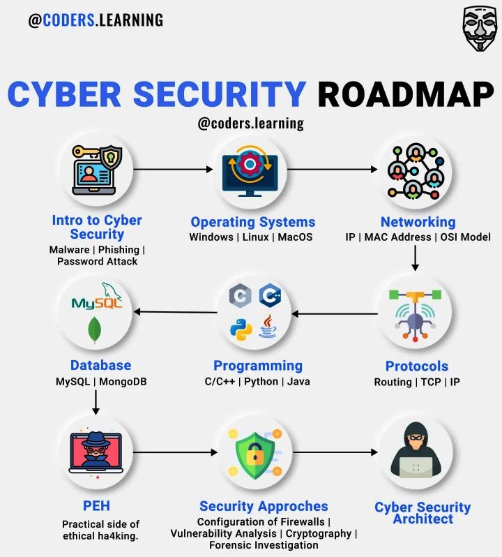 SecurityTrybe's tweet photo. CyberSecurity Roadmap https://t.co/a6CroLgNBk